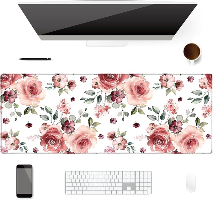 Extended Desk Mat, iDonzon Soft Cute Extra Large XXL Waterproof Gaming Mouse Pad by iDonzon