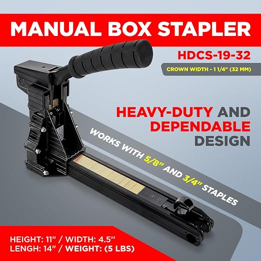 IDL Packaging HDCS-19-32 Heavy-Duty Manual Box Stapler - Image 2