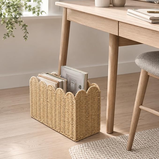 Paper Rope Magazine Holder for Floor - Image 7