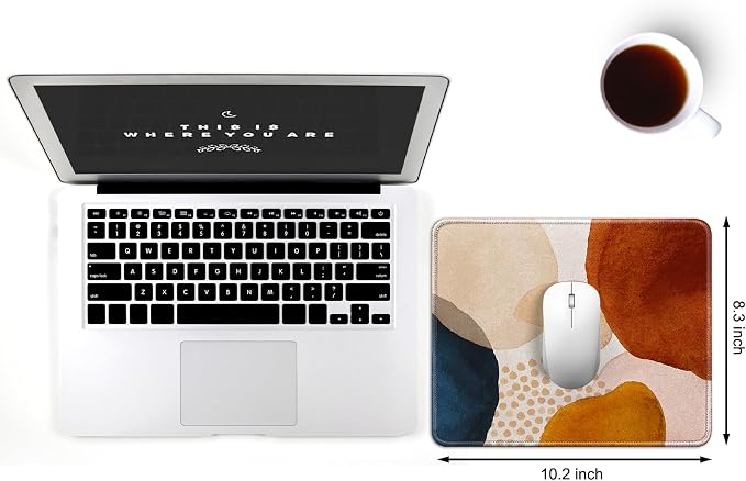 JIKIOU 3 Pack Mouse Pad with Stitched Edge, Portable Size-10.2x8.3in Boho | - Image 2