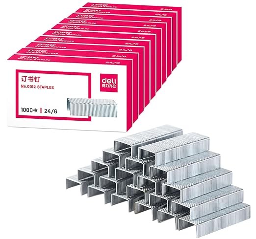 10000 Pcs 12# Mini Staples, 0.47 Inch x 0.23 Inch 24/6 Stainless Steel Staples by YIKANGHENG