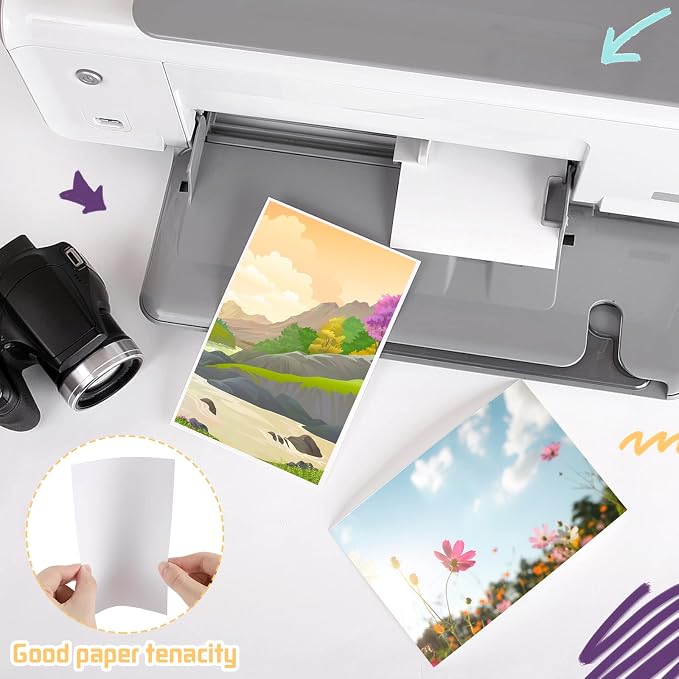 100 Pack 4x6 Cardstock Paper, 80lb White Blank Index Cards Thick Paper - Image 3