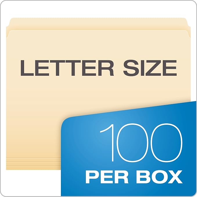 Pendaflex 752 File Folders, Straight Cut, Top Tab - Image 5