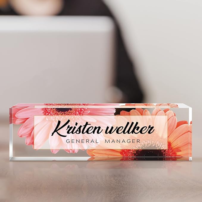 Personalized Office Name Plate for Desk, Custom Employee Appreciation Gifts - Image 7