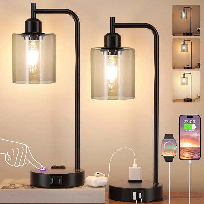 Innqoo Industrial Touch Bedroom Lamps - Image 2