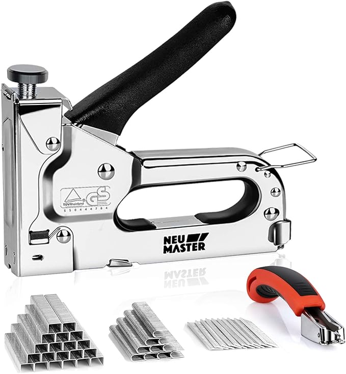 NEU MASTER 3 in 1 Staple Gun, Manual Upholstery Stapler Gun by NEUMASTER