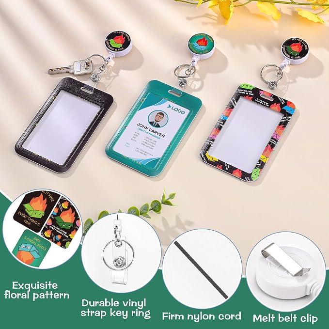 3 Set Dumpster on Fire Badge Holder - Image 3