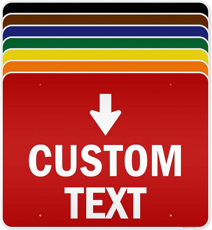 Custom Arrow, Custom Directional Sign, Down Arrow, 36x48 Inches, Reflective by MySignCenter
