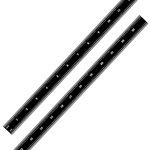 PEC Tools 24" Flexible Metal Ruler, Stainless Steel - Image 2