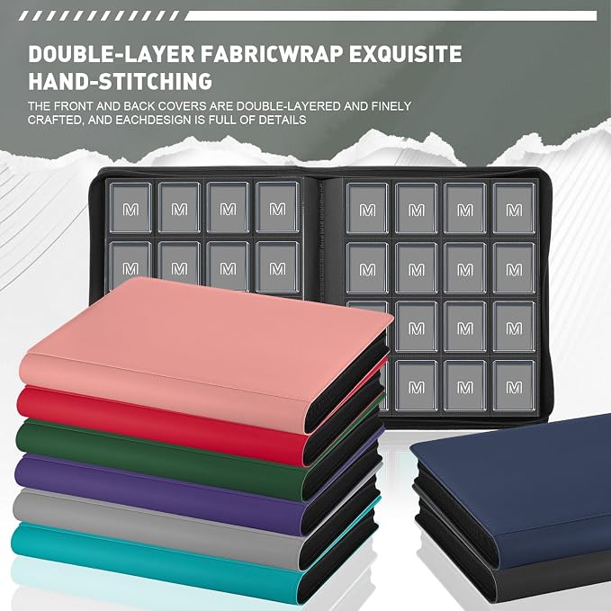 16 Pocket Toploader Binder, Holds 640 Top Loaders, Top Loader Binder - Image 5