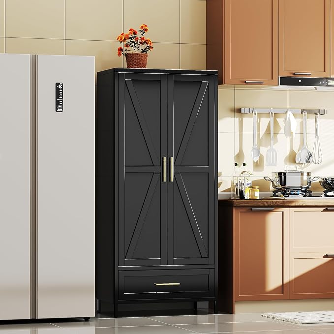 SUPEER Metal Wardrobe Cabinet - Image 9