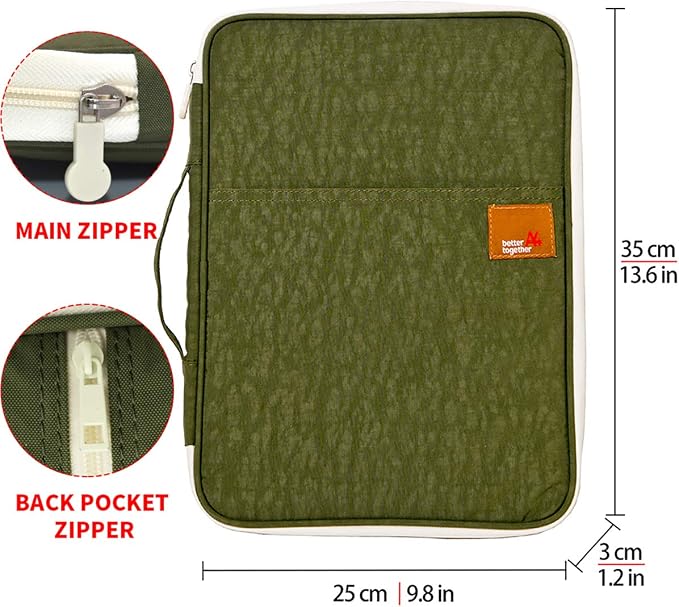 Document A4 Bag Case Waterproof Organizer Portfolio Office Travel Zipper - Image 2