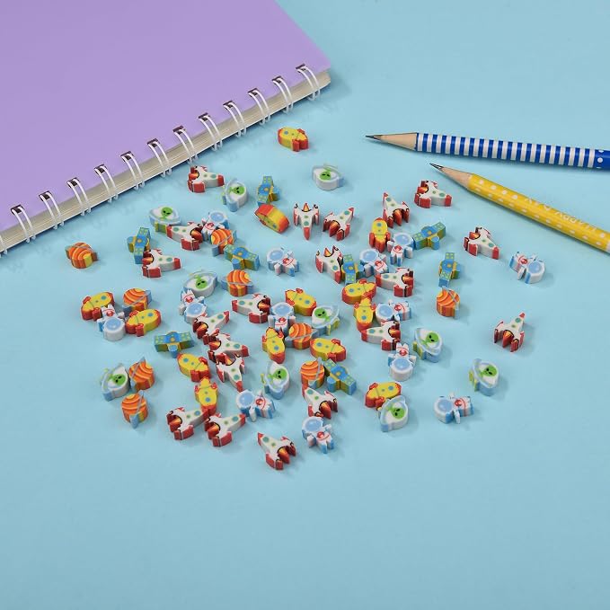 300PCS Mini Cute Pencil Erasers - Image 3