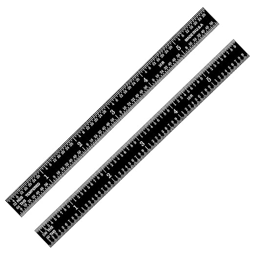 PEC Tools 6 inch Flexible Metal Ruler, High Contrast, 16R Graduation, Machinist - Image 4