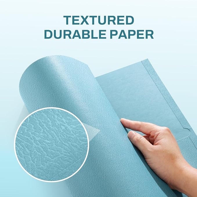 SUNEE Folders with Pockets, 2 Pocket Folders Fit Letter Size, Paper File Folder - Image 3
