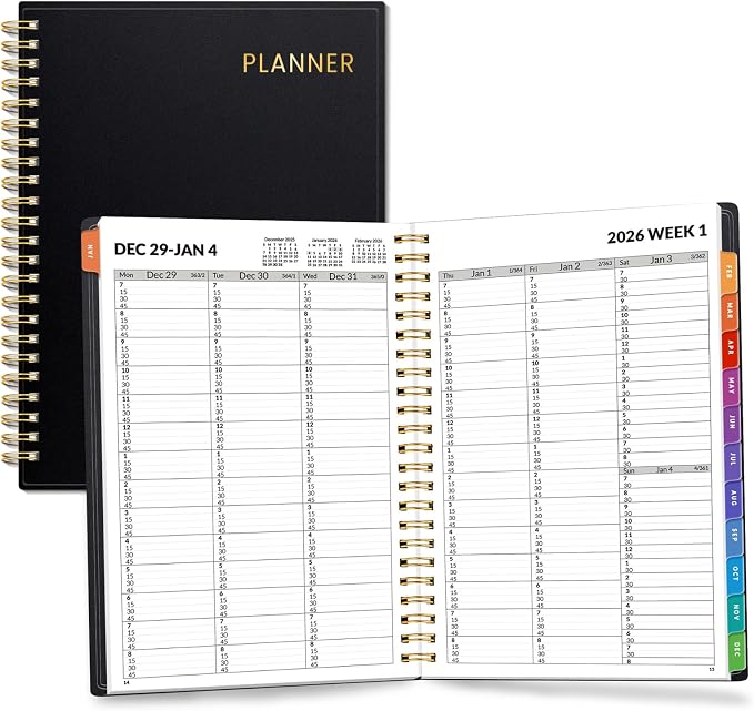 SUNEE 2026 Appointment Book, Quarter-Hourly, Weekly & Monthly by SUNEE