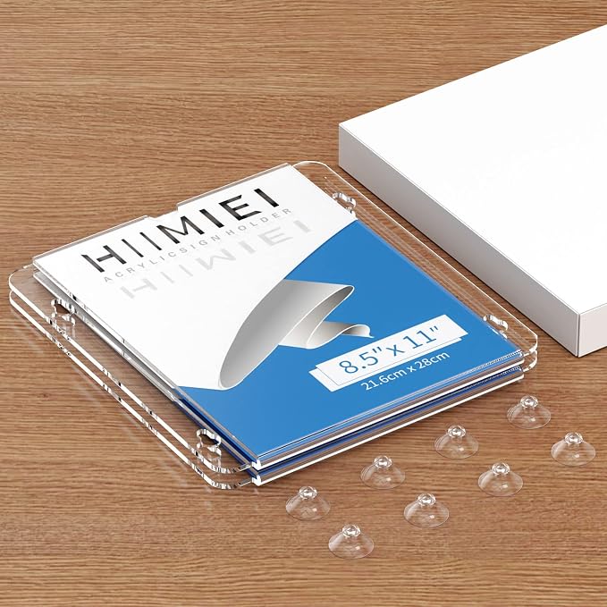 HIIMIEI Acrylic Window Sign Holder - Image 7