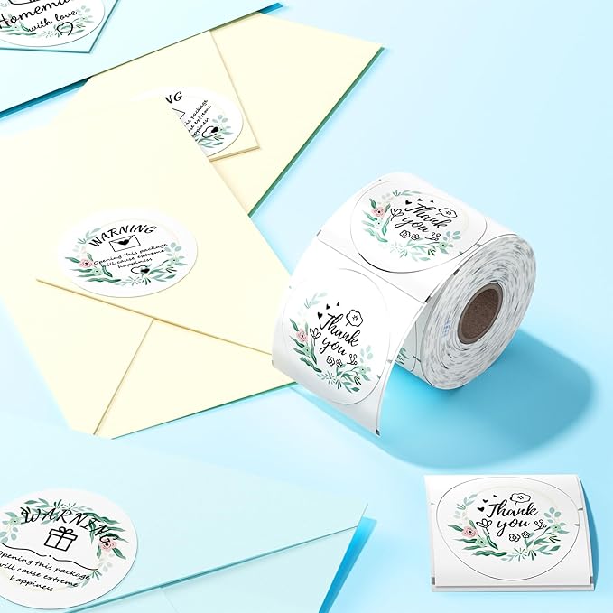 2x2 Round Thermal Labels A-DeskLoop Office