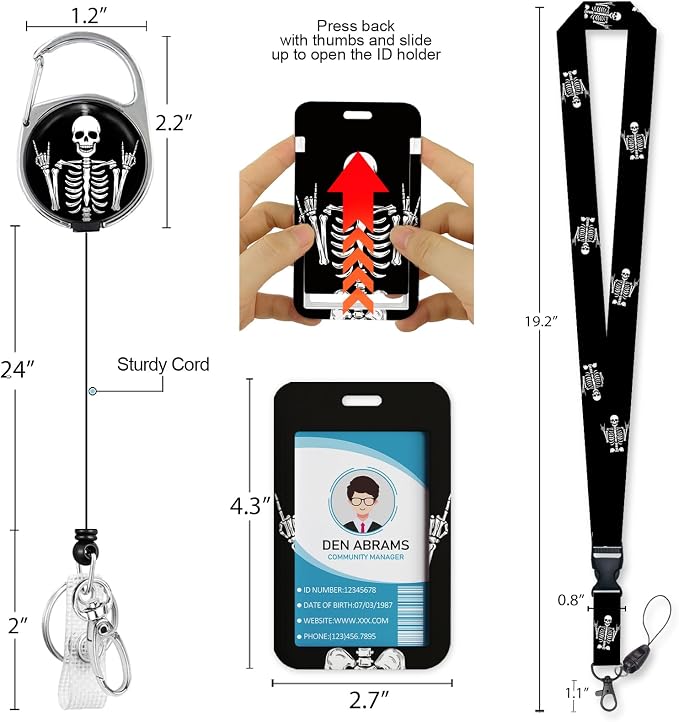 Piefly Lanyards for Id Badges, Funny Badge Holder - Image 5