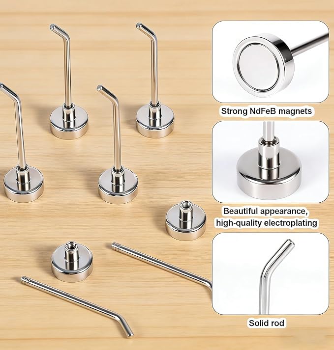 Strong Magnetic Hooks, 2.2 Inch Long, SS Magnet Hooks - Image 4