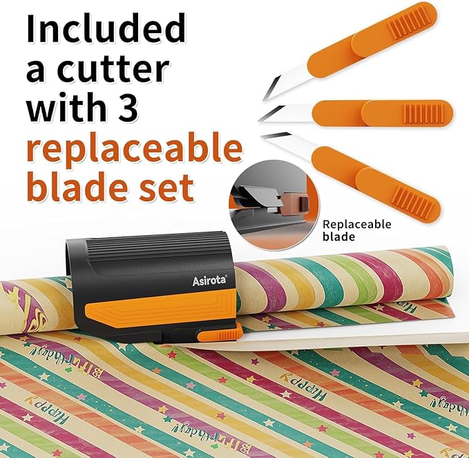 2 PC Wrapping Paper Cutter - Image 2