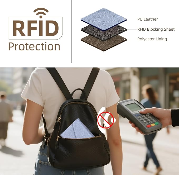 ZOPPEN Mulit-purpose Rfid Blocking Passport Holder Travel Wallet Passport and - Image 6