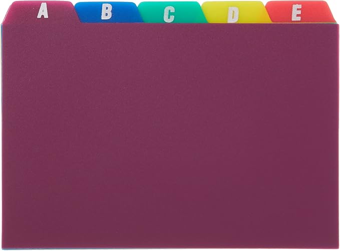 Oxford Poly Index Card Guides, Alphabetical, 25 Guides per Set - Image 4