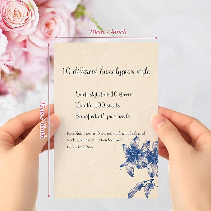Spiareal 100 Pcs Blank Note Cards Blank Decorative Notecards Index Cards Bulk - Image 4