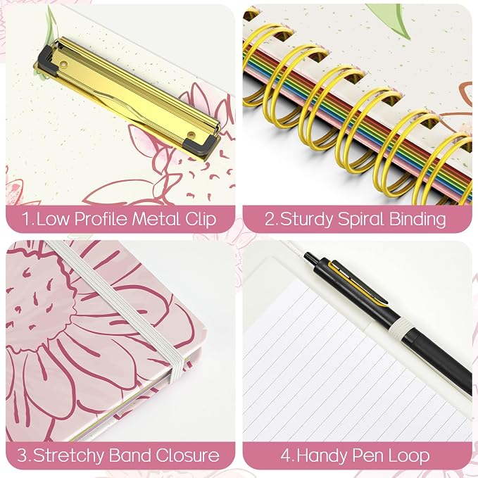Sooez Clipboard Folio with Refillable Notepad, Folder with 10 Storage Pockets - Image 6
