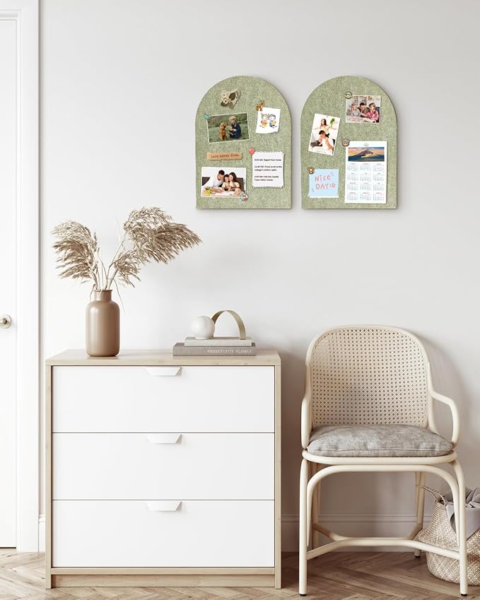 Arched Felt Bulletin Board, Cork Board Alternative - Image 6