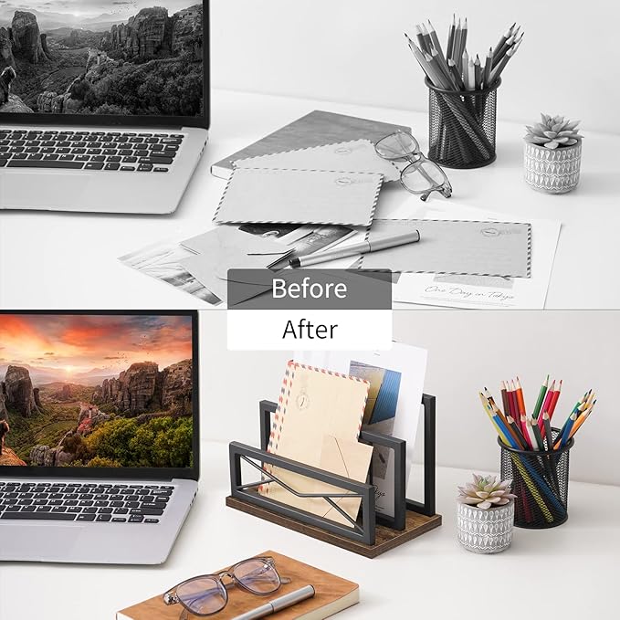 Snughome Desktop Mail Organizer, Desk Mail Organizer - Image 5