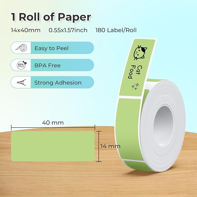 Nelko Genuine P21 Label Maker Tape, Adapted Label Print Paper, Standard - Image 2