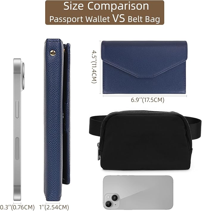 ZOPPEN Mulit-purpose Rfid Blocking Passport Holder Travel Wallet Passport and - Image 4