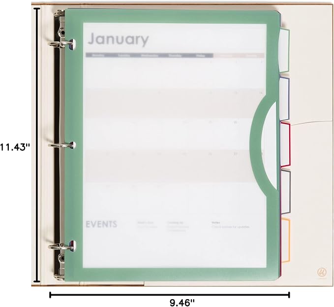 U Brands Poly 5-Tab Three Ring Binder Dividers - Image 8
