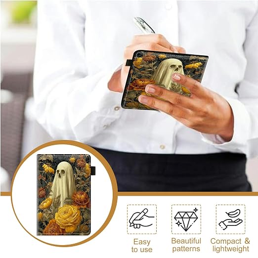 Ghost Cute Server Book for Waitress & Waiter 8"x5" - Image 4