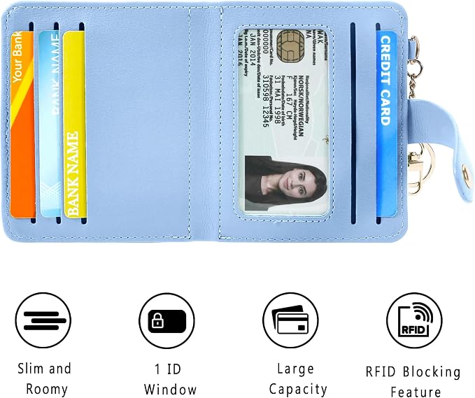 Airkit Small Wallet Women RFID, PU Leather Card Holder - Image 6