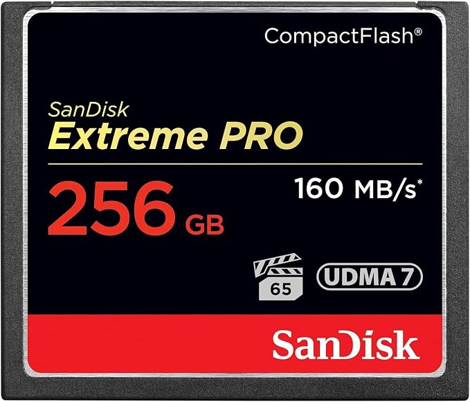 SANDISK 256GB Extreme PRO CompactFlash Memory Card UDMA 7 Speed Up To 160MB/s- by Unknown