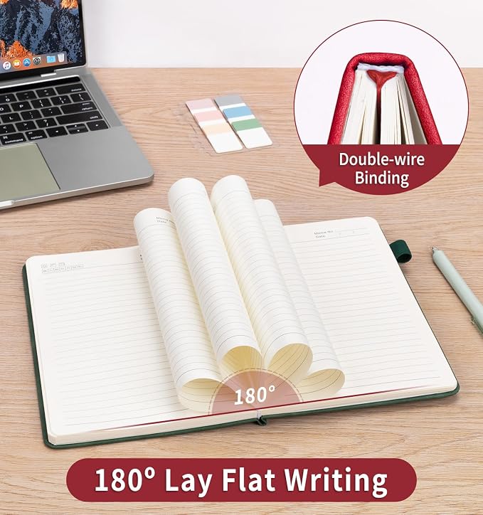 Lined Journal Notebook for Women Men, A5 Hardcover Leather Journals for Writing - Image 5