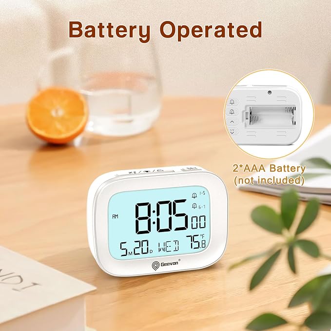 Geevon Small Travel Alarm Clock, Digital Alarm Clocks - Image 6