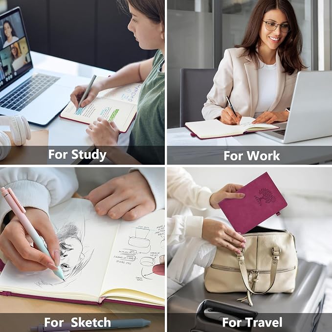 PERCUN Dotted Journal Notebook for Men & Women, 160 Pages Dot Grid notebook for - Image 7