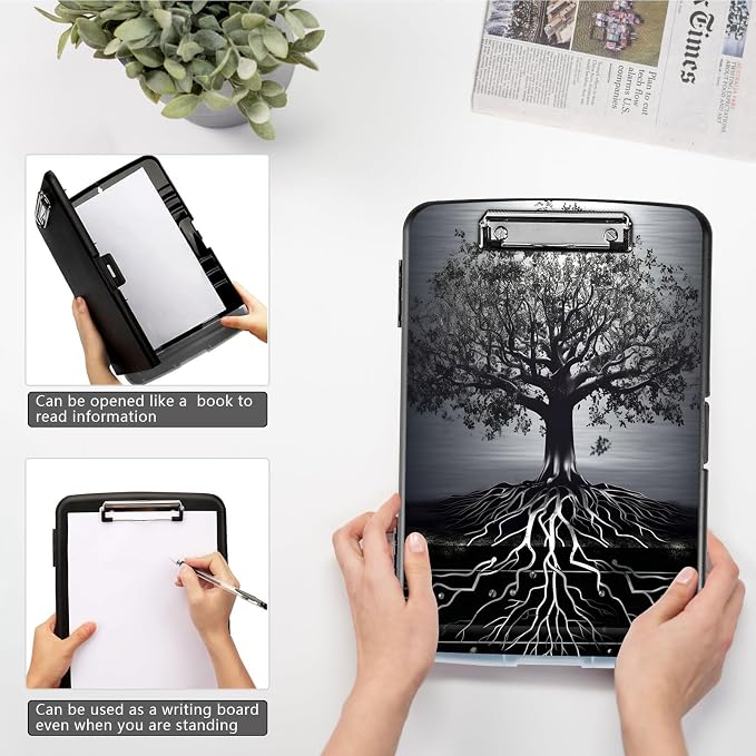 Clipboard with Storage, High Capacity Tree of Creation Storage Clipboard 9.5x14 - Image 4