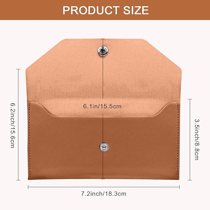 Pu Leather Cash Envelope Wallet - Image 2
