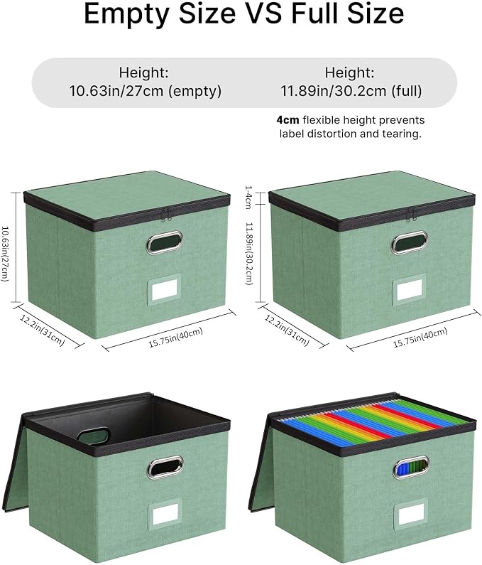 Oterri 1 Pack Large File Organizer Boxes - Image 3