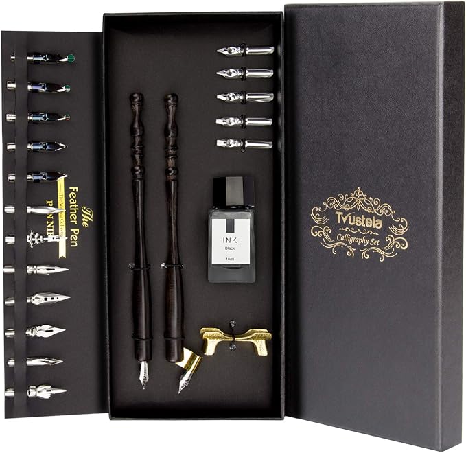 Trustela Calligraphy Set for Beginners, Dip Pen Set by Trustela