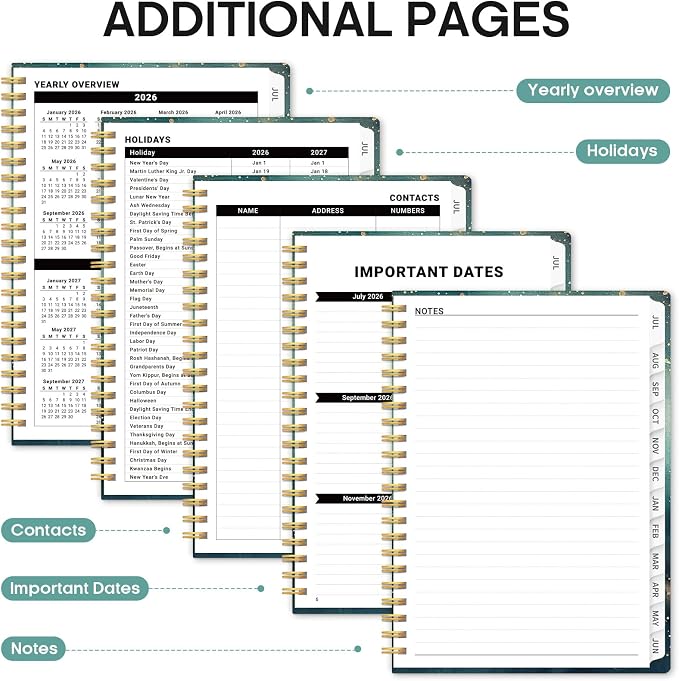 Planner 2026-2027, Academic Monthly and Weekly Calendar Planner - Image 5