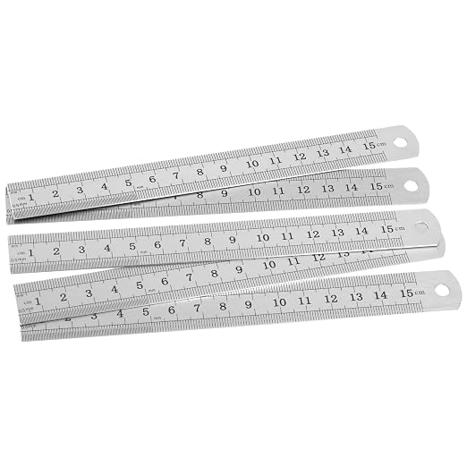 40 Pack Metal Ruler, 6 Inch Laser Engraved Marks Won't Fade, Stainless Steel - Image 5