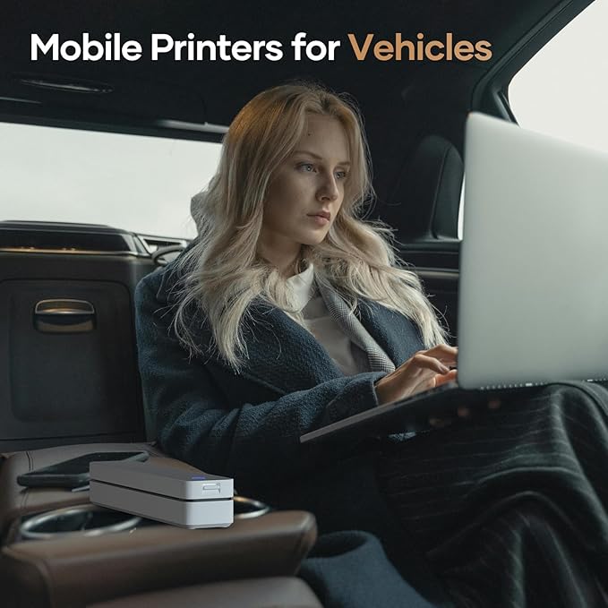 iDPRT Portable-Printer Wireless for Travel, 300DPI Inkless-Thermal-Printers for Home Use, Office, Supports 8.5" x 11"&A4&A5(Cannot Print Color Only Supports Thermal Paper)-DeskLoop Office