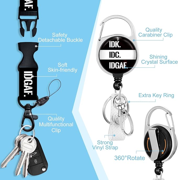 Piefly Lanyards for Id Badges, Funny Badge Holder - Image 4