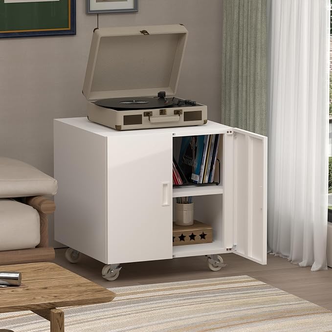 Metal Printer Stand, Rolling Table - Image 8