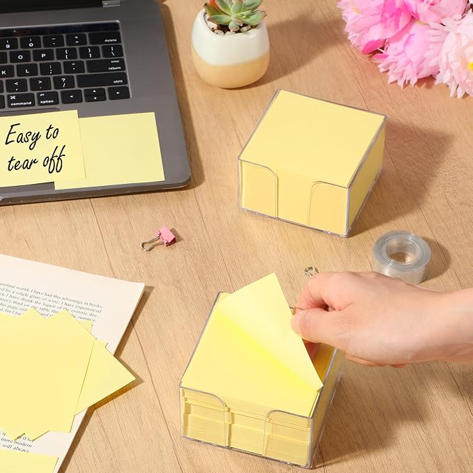 Resurhang 1000 Pieces Small Note Pad 3.4 Inch x 3.4 Inch Square Memo Cube - Image 5